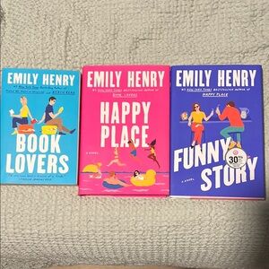 Emily Henry Book Set - Blue, Pink, Purple Covers